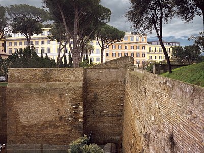 Le Mura Aureliane da Villa Medici -  | Andrea Jemolo Photographic Archive of Architecture and Art