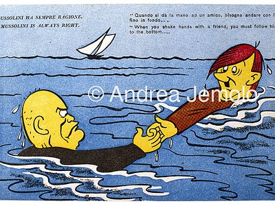 Postcard of anglo-american army in Italy  | Andrea Jemolo