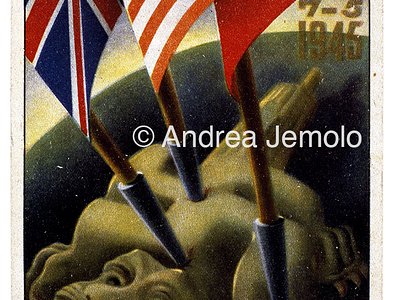 Postcard of anglo-american army in Italy  | Andrea Jemolo