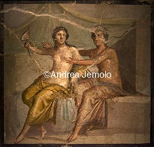 Archaeological National museum Pompeii - House of Meleager - Ares and Aphrodite - Mars and Venus - Secret Cabinet | Andrea Jemolo