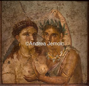 Archaeological National museum Pompeii - House Caecilius Jucundus - Satyr and maenad - Secret Cabinet | Andrea Jemolo
