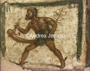 Archaeological National museum Pompeii - Priapus with Caduceus - Priapus-Mercury - Secret Cabinet | Andrea Jemolo