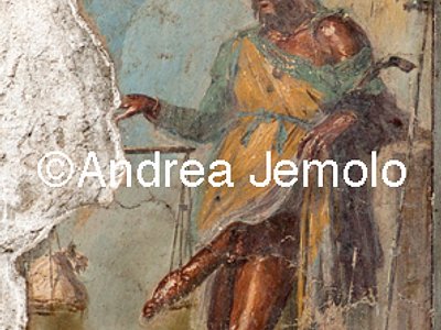 House of Vetti - Entry - Fresco with Priapus  | Andrea Jemolo