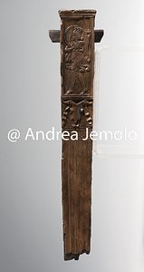 Archaeological Deposit Tripod leg with dancer, wood and ivory, from the Villa of the Papyri | Andrea Jemolo
