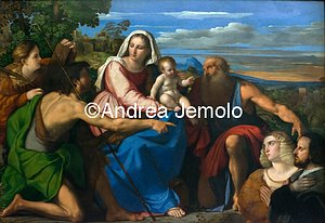 Museum of Capodimonte Holy Conversation with donors | Andrea Jemolo