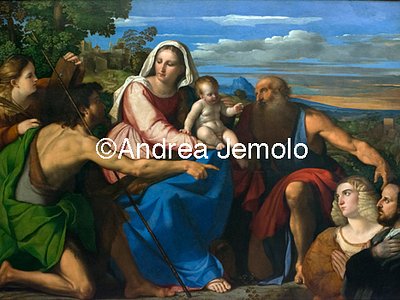 Museo di Capodimonte Sacra Conversazione con donatori | Andrea Jemolo