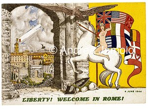 Cartolina delle forze anglo-americane  | Andrea Jemolo