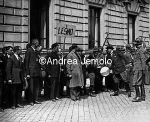 Mussolini reviews the dopolavoristi of Lombardy  | Andrea Jemolo