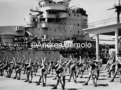 Italian sailormen engaged in gymnastic exercises  | Andrea Jemolo