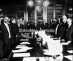 Mussolini at the Central Institute of Statistics  | Andrea Jemolo