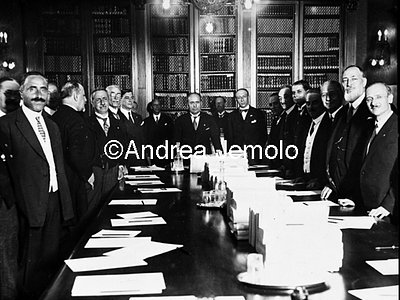 Mussolini at the Central Institute of Statistics  | Andrea Jemolo