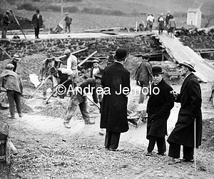 Mussolini's visit to work on the highway of Ostia  | Andrea Jemolo