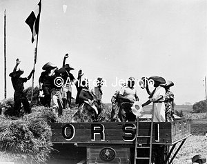 Mussolini threshing the first wheat of Agro Pontino  | Andrea Jemolo