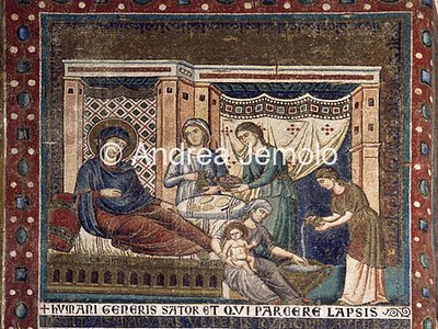 Basilica di Santa Maria in Trastevere Nascita di Maria - mosaico | Andrea Jemolo