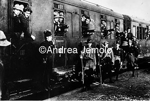 The March on Rome - Train with the fascist squads of Massa Carrara traveling to Rome  | Andrea Jemolo