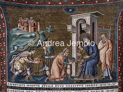 Basilica di Santa Maria in Trastevere Mosaico - Adorazione dei magi | Andrea Jemolo