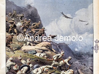 La Domenica del Corriere - Battle of Amba Alagi  | Andrea Jemolo