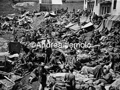 Troops in the tents among the ruins of Asiago  | Andrea Jemolo