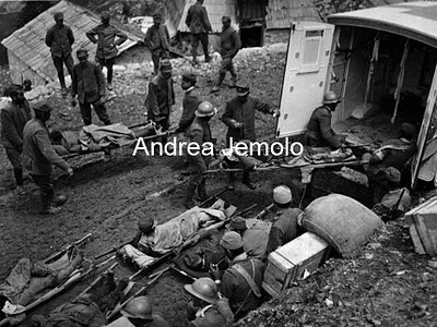 Transport of wounded soldiers  | Andrea Jemolo