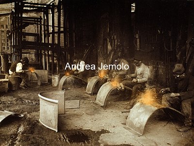 Foundries and steelworks Ansaldo - Cornigliano Construction of war materials | Andrea Jemolo