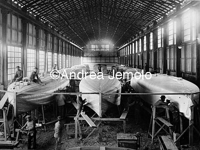 Ansaldo Workshops - anti-submarine motorboats being built Armament industry | Andrea Jemolo