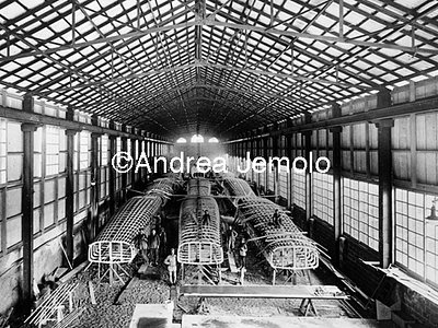 Ansaldo Workshops - anti-submarine motorboats being built Armament industry | Andrea Jemolo