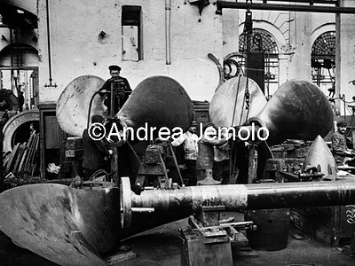 Officine Ansaldo - Transatlantic Duilio - Machining propellers Shipbuilding Industry | Andrea Jemolo