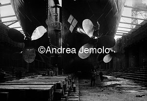 Officine Ansaldo - Piroscafo ’Ansaldo I’ pronto al varo Industria navale | Andrea Jemolo