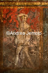 Villa of the Mysteries Painted panel with Dionysus and Pan | Andrea Jemolo