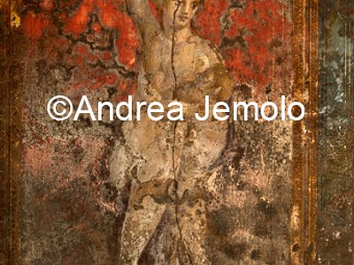 Villa of the Mysteries Painted panel with Dionysus and Pan | Andrea Jemolo