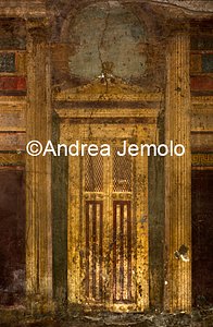 Villa of the Mysteries Painted decoration of a closed door | Andrea Jemolo