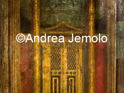 Villa of the Mysteries Painted decoration of a closed door | Andrea Jemolo