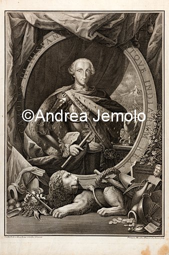 Museo Archeologico Nazionale Ritratto di Carlo III di Borbone in Le Antichità di Ercolano esposte, I | Andrea Jemolo