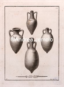 Archaeological National museum Amphora in "Antichità di Ercolano.Rami inediti" II | Andrea Jemolo