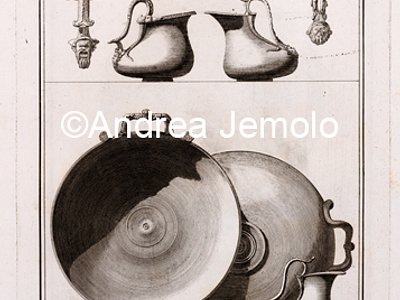 Museo Archeologico Nazionale Tre askòi di bronzo e una coppa di bronzo in Antichità di Ercolano. Rami inediti, II | Andrea Jemolo