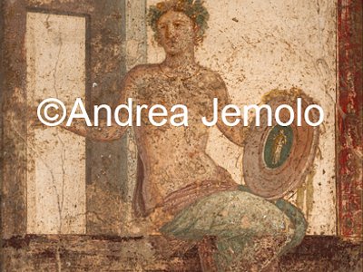 Museo Archeologico Nazionale Menade seduta, affresco, Stabiae, Villa San Marco | Andrea Jemolo