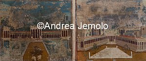 Archaeological National museum Narcissus and Cupidon, fresco | Andrea Jemolo