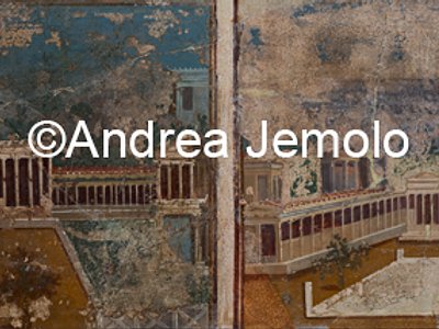 Museo Archeologico Nazionale Architetture, portici e giardini, affresco, da Pompei | Andrea Jemolo