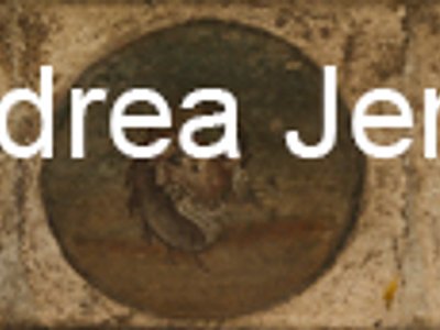 Museo Archeologico Nazionale Pannello con decorazione con due ville marittime e tre maschere, affresco, Napoli | Andrea Jemolo
