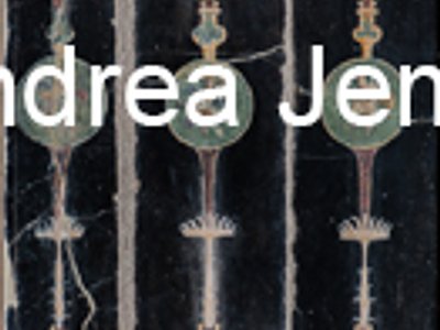 Museo Archeologico Nazionale Villa di Cicerone, Pannello con candelabri e medaglioni, affresco | Andrea Jemolo
