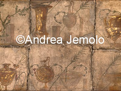 Museo Archeologico Nazionale Pannello con nature morte con vasi agonistici, affresco, Stabiae | Andrea Jemolo