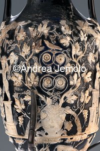 Archaeological National museum Blue Vase with cupids, mask, vine shoots,cameo, Pompeii | Andrea Jemolo
