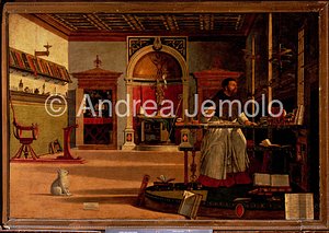 Scuola di San Giorgio degli Schiavoni Sant'Agostino nel suo studio | Andrea Jemolo