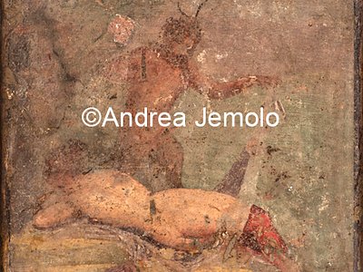 Museo Archeologico Nazionale Villa di Diomede - Satiro e menade dormiente, affresco | Andrea Jemolo