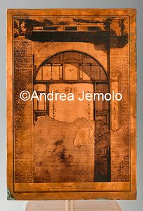 Museo Archeologico Nazionale Matrice con prospetto di parete da Ercolano, rame - "ANTICHITÀ DI ERCOLANO. RAMI INEDITI" - "ANTICHITÀ DI ERCOLANO. RAMI INEDITI" | Andrea Jemolo