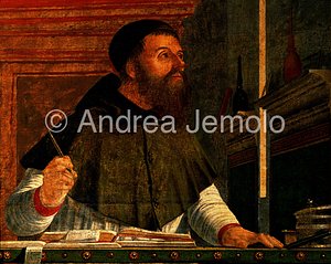 Scuola di San Giorgio degli Schiavoni Sant'Agostino nel suo studio - Busto | Andrea Jemolo