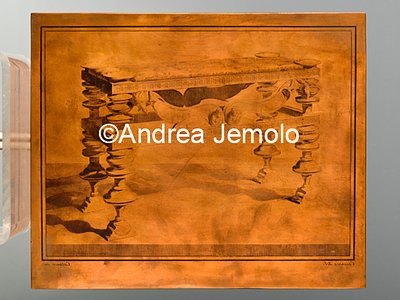 Museo Archeologico Nazionale Matrice con bisellio da Pompei, rame - "ANTICHITÀ DI ERCOLANO. RAMI INEDITI" | Andrea Jemolo