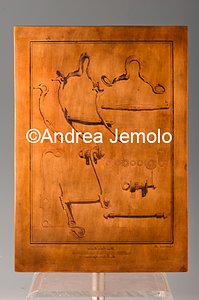 Archaeological National museum Matrix with horse-harness - copper - "Antichità di Ercolano.Rami inediti" | Andrea Jemolo