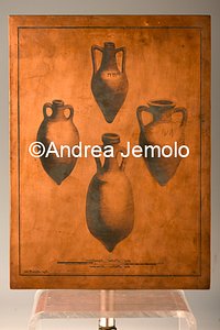 Archaeological National museum Matrix with amphorae - copper - "Antichità di Ercolano.Rami inediti" | Andrea Jemolo