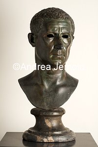 Archaeological National museum Bust of Lucius Calpurnius Piso Pontiff, bronze, the Villa of the Papyri, Herculaneum | Andrea Jemolo